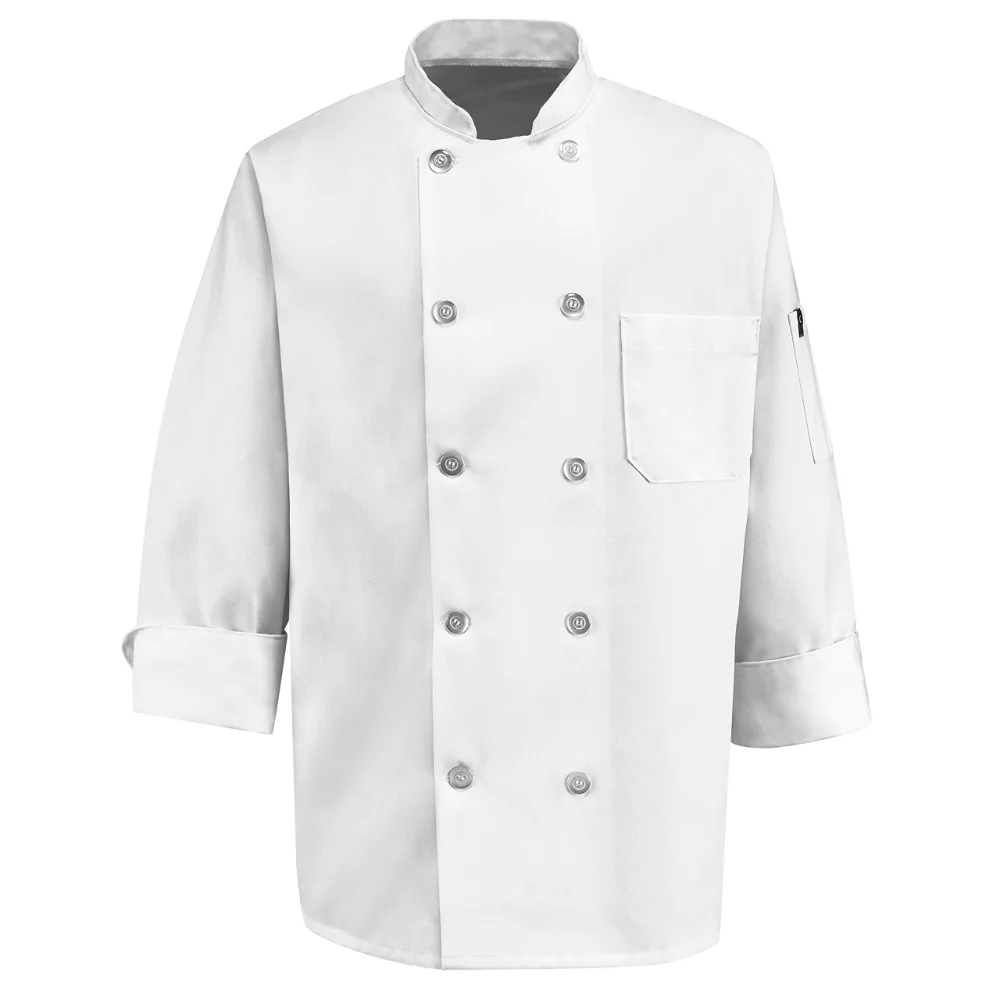 Chef Designs Ten Pearl Button Chef Coat, view 2